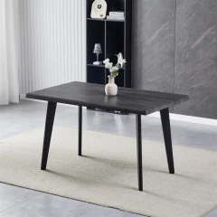 Jídelní stůl 130x80cm, mdf, šedý dub, HT-F4413 GREY