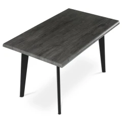 Jídelní stůl 130x80cm, mdf, šedý dub, HT-F4413 GREY