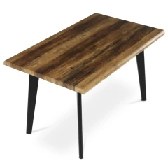 Jídelní stůl 130x80cm, mdf, old wood, HT-F4413 OLW