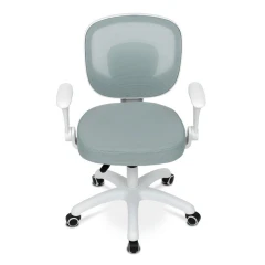 Dětská židle, výškově nastavitelná, zelená síťovina, KA-K1062 GRN