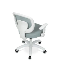 Dětská židle, výškově nastavitelná, zelená síťovina, KA-K1062 GRN