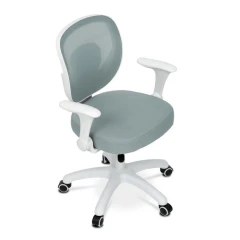 Dětská židle, výškově nastavitelná, zelená síťovina, KA-K1062 GRN