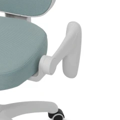 Dětská židle, výškově nastavitelná, zelená síťovina, KA-K1062 GRN