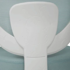 Dětská židle, výškově nastavitelná, zelená síťovina, KA-K1062 GRN