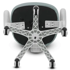 Dětská židle, výškově nastavitelná, zelená síťovina, KA-K1062 GRN