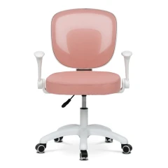 Dětská židle, výškově nastavitelná, růžová síťovina, KA-K1062 PINK