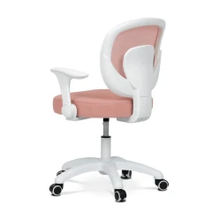 Dětská židle, výškově nastavitelná, růžová síťovina, KA-K1062 PINK