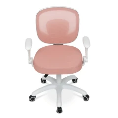 Dětská židle, výškově nastavitelná, růžová síťovina, KA-K1062 PINK
