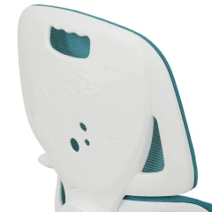 Dětská židle, výškově nastavitelná, modrá síťovina, KA-K1063 BLUE