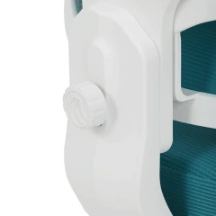 Dětská židle, výškově nastavitelná, modrá síťovina, KA-K1063 BLUE