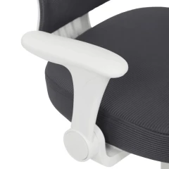 Dětská židle, výškově nastavitelná, šedá síťovina, KA-K1063 GREY