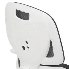 Dětská židle, výškově nastavitelná, šedá síťovina, KA-K1063 GREY