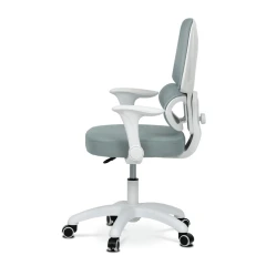 Dětská židle, výškově nastavitelná, zelená síťovina, KA-K1063 GRN