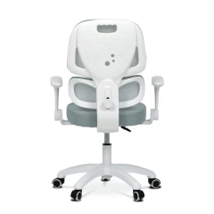 Dětská židle, výškově nastavitelná, zelená síťovina, KA-K1063 GRN