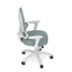 Dětská židle, výškově nastavitelná, zelená síťovina, KA-K1063 GRN