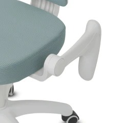 Dětská židle, výškově nastavitelná, zelená síťovina, KA-K1063 GRN