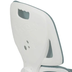 Dětská židle, výškově nastavitelná, zelená síťovina, KA-K1063 GRN