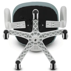 Dětská židle, výškově nastavitelná, zelená síťovina, KA-K1063 GRN