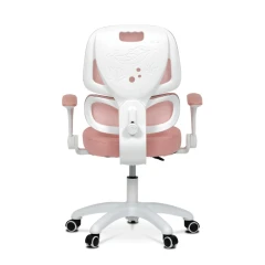 Dětská židle, výškově nastavitelná, růžová síťovina, KA-K1063 PINK
