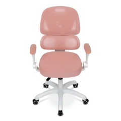 Dětská židle, výškově nastavitelná, růžová síťovina, KA-K1063 PINK