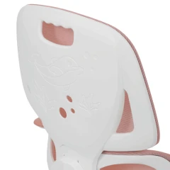 Dětská židle, výškově nastavitelná, růžová síťovina, KA-K1063 PINK