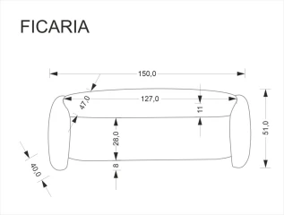 FICARIA ławka z funkcją pojemnika kremowy (1P=1SZT)