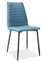 Jídelní čalouněná židle TOMAS modrá denim