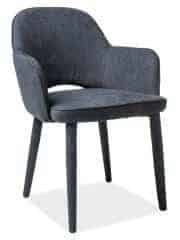 Jídelní čalouněná židle ROBIN tmavě šedá