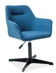 Jídelní čalouněná židle KUBO modrá