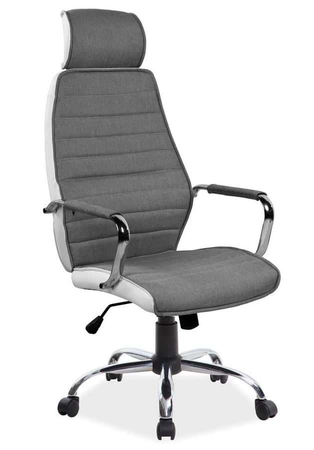 Casarredo Kancelářská židle Q-035 šedá/bílá