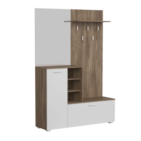 Předsíňová sestava VETLANDA - dub ansberg/bílá