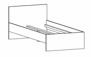Ložnice BODO sonoma/bílá (skříň 2D2S, postel 180, 2ks n. stolek)