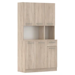 Šestidveřový kredenc, dub sonoma, PELION NEW