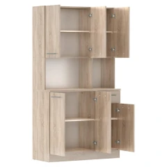 Šestidveřový kredenc, dub sonoma, PELION NEW