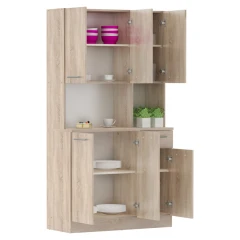 Šestidveřový kredenc, dub sonoma, PELION NEW