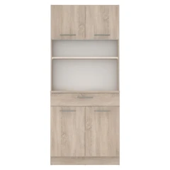 Čtyřdveřový kredenc, dub sonoma, DOMIS NEW