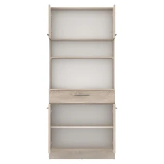 Čtyřdveřový kredenc, dub sonoma, DOMIS NEW