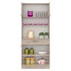 Čtyřdveřový kredenc, dub sonoma, DOMIS NEW