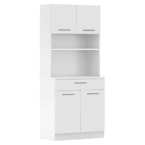 Čtyřdveřový kredenc DOMIS NEW - bílá