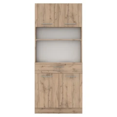 Čtyřdveřový kredenc, dub wotan, DOMIS NEW