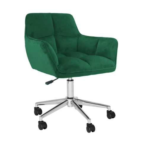 Kancelářské křeslo HAGRID NEW - smaragdová/chrom