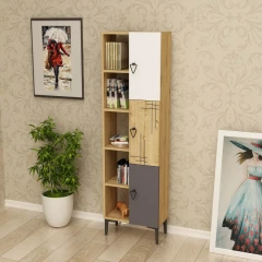 Regál KODIAK - antracit/ořech