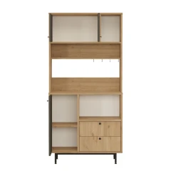 XALAPA policová skříň na mikrovlnku, sepet/antracit