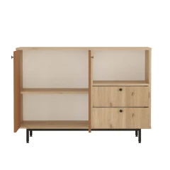 MORELOS skříňka na mikrovlnku, sepet/cihlová