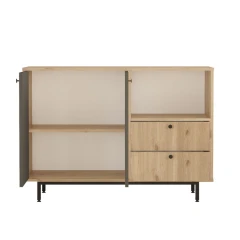 MORELOS skříňka na mikrovlnku, sepet/antracit