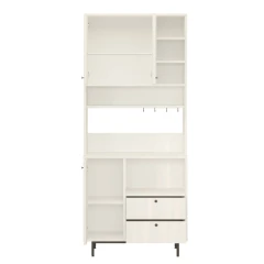 ZAMORA policová skříň na mikrovlnku, bílá