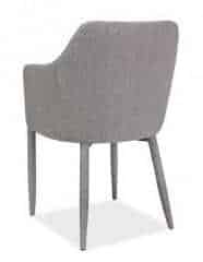 Jídelní čalouněná židle WELTON světle šedá