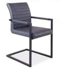 Jídelní čalouněná židle SOLID šedá