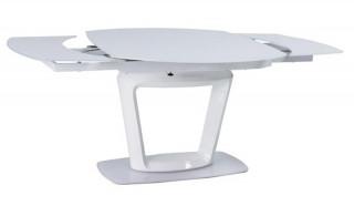 Jídelní stůl CLAUDIO CERAMIC rozkládací šedá/bílá