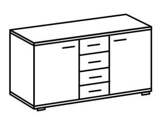 Komoda PAMELA 704 divoký dub